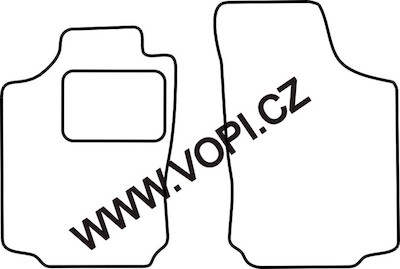 Přesné gumové koberce béžové / šedé Opel Combo 2001
